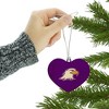 Ashland University Primary Logo Heart Love Wood Christmas Tree Holiday Ornament - 3 of 3