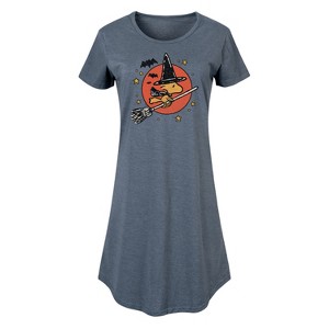 Women's - Peanuts - Woodstock Witch Graphic T-shirt Dress - 1 of 4