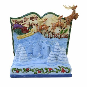 Jim Shore 6.5 Inch Twas The Night Before Christmas Storybook Heartwood Creek Santa Figurines - 1 of 3
