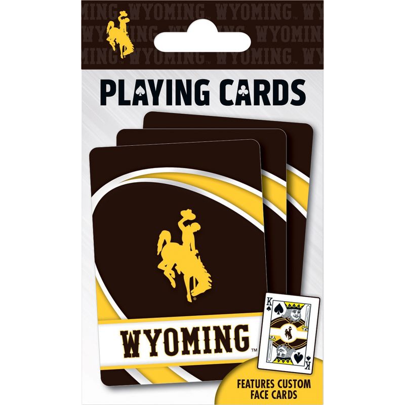 MasterPieces Officially Licensed NCAA Wyoming Cowboys Playing Cards - 54 Card Deck for Adults, 1 of 6