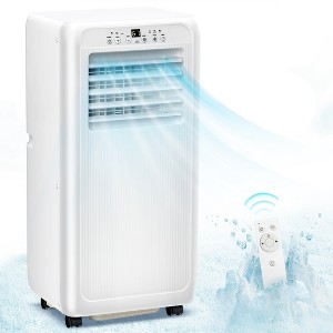 ZAFRO 10,000 BTU Portable Air Conditioners, 4 Modes Portable AC Unit with Fast Cooling/Energy Efficient/Remote/24Hrs Timer , White - 1 of 4