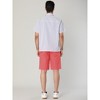 Lars Amadeus Men's Solid Flat Front Walk Chino Summer Shorts - 3 of 4