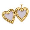 Black Bow Jewelry 20mm I Love You Diamond Heart Locket in 14k Yellow Gold - 4 of 4