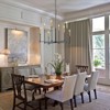 LLHZSY 8-Light Classic Candle Chandelier Kitchen island Hanging Pendant for dining room - 31.5 in. W x 28.3 in. H - Black and Gold - 2 of 4