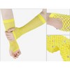INSPIRE CHIC Women's Long Elastic Mesh Rhinestone Cosplay Net Half Finger Sleeves Gloves for Female Dance Party 1Pair - 3 of 4