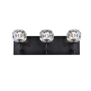 Elegant Lighting Graham 3 - Light Sconce in  Black - 1 of 4