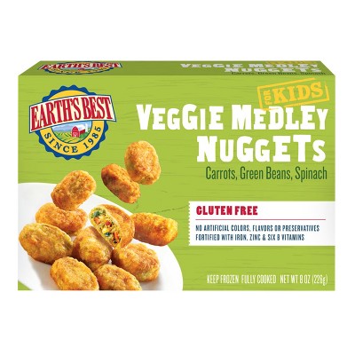 Earth's Best Gluten Free Frozen Veggie Medley Frozen Nuggets - 8oz