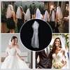 Unique Bargains Wedding Veil White 1 Pc - 4 of 4