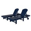 WestinTrends Malibu Adirondack Poly Reclining Chaise Lounge With Wheels (Set of 2pcs) - 3 of 3