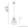 Hunter Fans Cypress Grove 1 - Light Pendant in  Brushed Nickel - 2 of 3