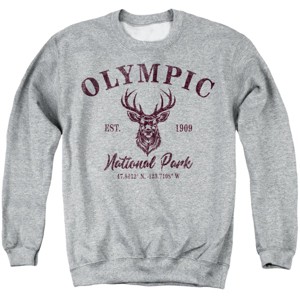 Men's Olympic National Park Roosevelt Elk Icon Crewneck Sweatshirt - 1 of 4