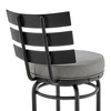 PAGED Swivel Bar Stools Faux Leather Counter Stools with Footrest, Island Chairs for Home Pub - 4 of 4