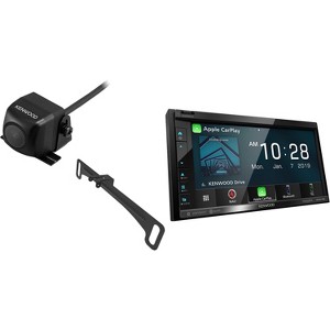 Kenwood DNR476S Digital Multimedia/Navigation Receiver with CMOS-230LP Rearview Camera with License Plate Mounting Hardware - 1 of 4