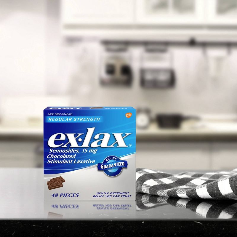 ex-lax Regular Strength Stimulant Laxative Chocolated Pc - 48ct, 6 of 7