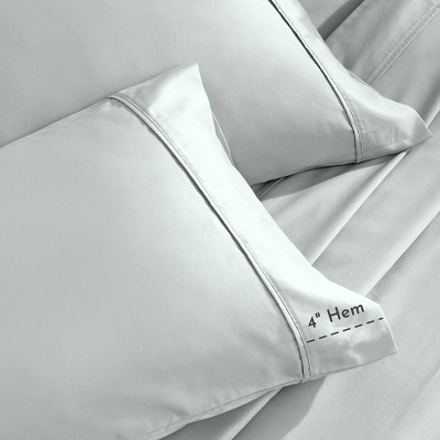 Light Gray Egyptian Cotton California King Sheet Set