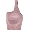 Memoi Women's Seamless Ribbed Sports Bra with Removable Cups - 4 of 4