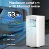 R.W.FLAME 8000 BTU Portable AC – Cooling, Fan, Dehumidifier & Sleep Mode, Quiet ≤55dB, for Rooms up to 350 Sq. Ft. – Remote & Window Kit Included - 4 of 4