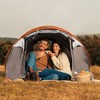 Naysaye Camping Tents 5-8 Person Automatic Pop Up Waterproof Tent with 4 Mosquito Net Windows for Camping Outdoor, Khaki - 2 of 4