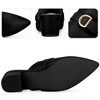 BLISSFUL STEP Women's Pointed Toe Slip on Chunky Heel Mules - 3 of 3