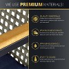 Kinger Home 4-Piece Patio Furniture Set for 5, Rattan Wicker seats and Cushions with Cast Aluminum frame - 3 of 4