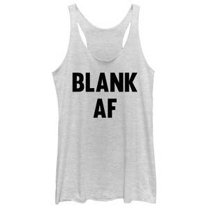 Women's CHIN UP Blank AF Racerback Tank Top - 1 of 3