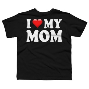 Boy's Design By Humans I Love My Mom Bold Text By ArmyTee T-Shirt - 1 of 2