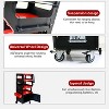 Belatt Multi-Functional Tool Cart with Layered Storage - Locking Cabinet, 360° Casters, Anti-Rust Design for Automotive Repair - 3 of 4