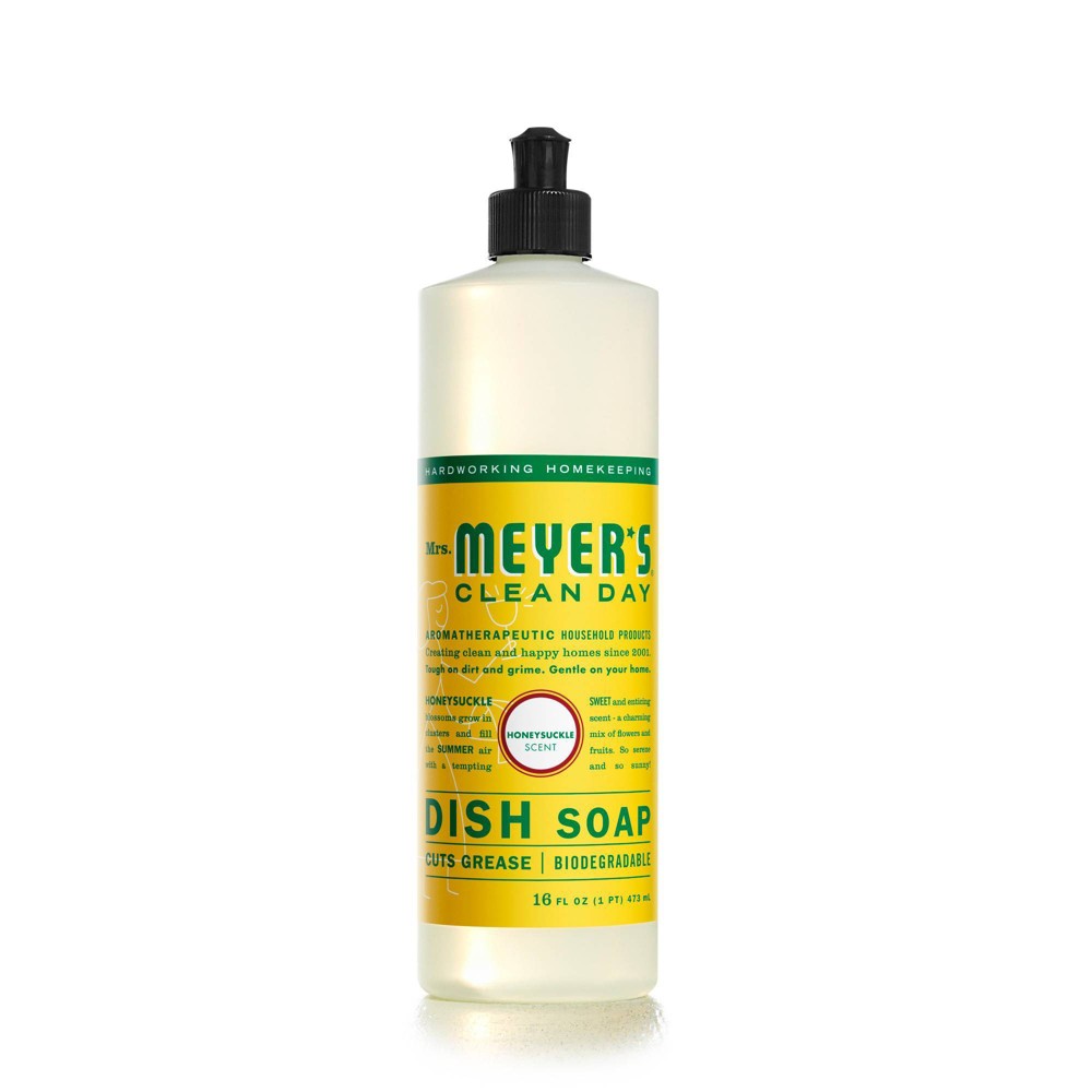 UPC 808124174238 product image for Mrs. Meyer's Clean Day Honeysuckle Scent Liquid Dish Soap - 16 fl oz | upcitemdb.com
