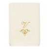 Linum Home Textiles 100% Turkish Cotton MONICA Gold Thread 3PC Embellished Towel Set - 4 of 4