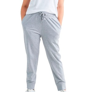 ellos Women's Plus Size French Terry Jogger - 1 of 4