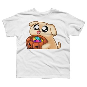 Boy's Design By Humans Halloween Candy Pup By Puppers T-Shirt - 1 of 3