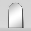 MAYEERTY Black Arch Shaped Thin Edged Aluminum Alloy Full Length Mirror with Stand for Living Room and Bedroom Wall Decor - 2 of 4