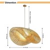 1-Light Bamboo Pendant Light - 4 of 4