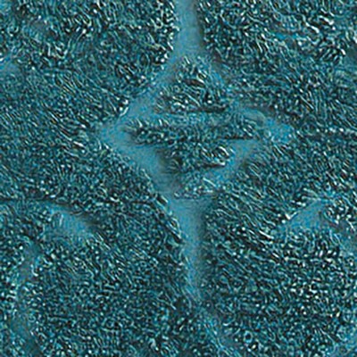 Teal Full Cotton Chenille Textured Scrolling Bedspread