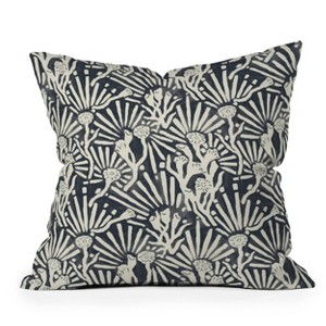 Msrystudio Garden Magic Darknight Outdoor Throw Pillow Black - Deny Designs - 1 of 3