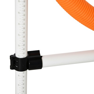 PawHut 3-Piece White Dog Agility Training Set with Carry Bag