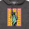 Men's - Instant Message - NYC Statue Of Liberty Stacked Graphic Fleece Pullover Hoodie - image 2 of 4