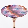PAGED Mermaid Tail Side Table Simple Decorative Coffee Table with Metal Base Modern End Table for Bederoom and Living Room - 3 of 4