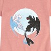 Girls' - How to Train Your Dragon - Night And Light Moon Fitted Short Sleeve Graphic T-Shirt - 2 of 4