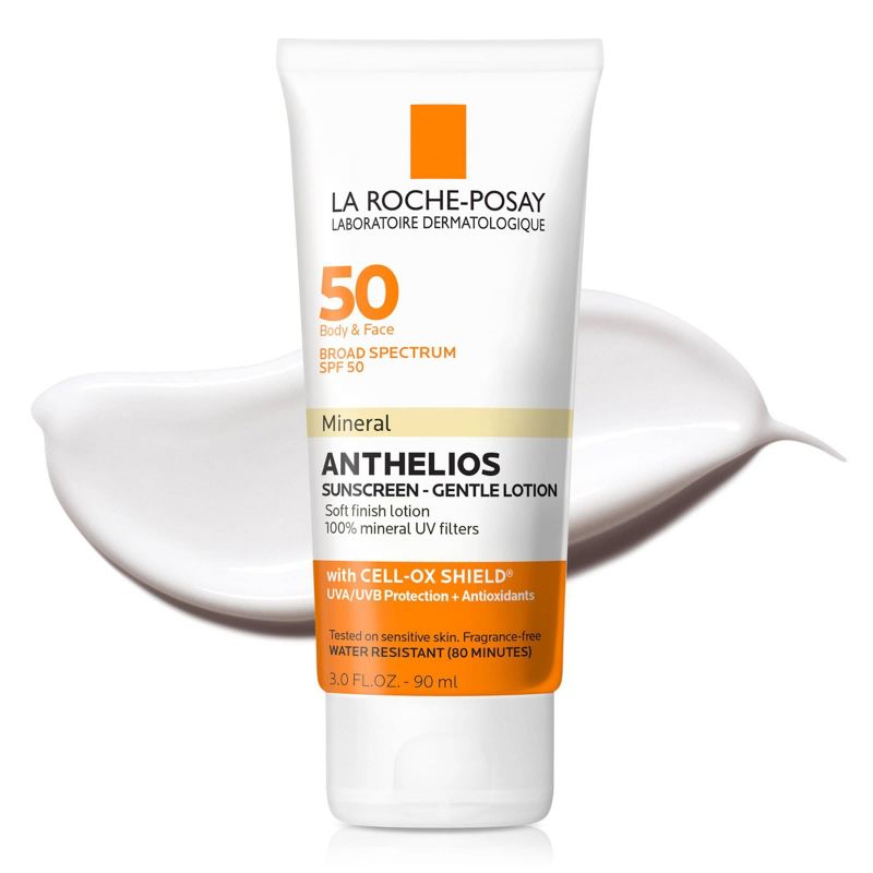 La Roche Posay Anthelios Body and Face Soft Finish Mineral Sunscreen Lotion - SPF 50 - 3.04 fl oz, 3 of 10