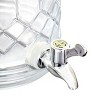 Gibson Home 0.95 Gallon Duval Glass Beverage Dispenser with Wooden Lid and Handle - 3 of 4