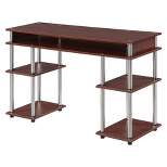 Breighton Home Harmony Office No Tools Writing Desk with Shelves