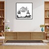 Amanti Art 30" x 30" Simple Succulent Outline by Marcy Chapman Framed Canvas Wall Art Print : Modern Lithograph, Polystyrene Frame - 4 of 4