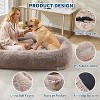 Human Dog Bed for Adult and Pets, No Assembly Required, Washable Fluffy Faux Fur, Orthopedic Dog Bed with Plump Pillow, Side Pocket, Strap-67x43x8 in - 4 of 4