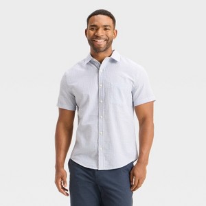 Men's Short Sleeve Seersucker Shirt - Goodfellow & Co™ - 1 of 3