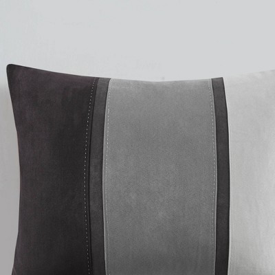 Madison Park 7pc King Overland Faux Suede Comforter Set - Black: Hypoallergenic Bedding, Midweight Microfiber, Contemporary Style — фото 6