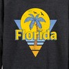 Women's - Instant Message - Retro Florida Logo Lightweight French Terry Wide Neck Long Sleeve Graphic Shirt - 2 of 4