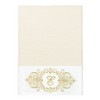 Linum Home Textiles 100% Turkish Cotton MONICA Gold Thread 3PC Embellished Towel Set - 2 of 4