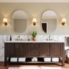 24"x36"Matte Oval Rectangle Bathroom Vanity Mirror, Over-Sink Wall Mirror with HD Tempered Glass and Rust-Resistant Aluminum Frame,White - 3 of 4