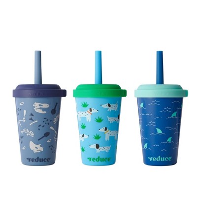 Reduce Go-Go's New Spill Proof 12oz Portable Drinkware with Straw Set